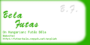 bela futas business card