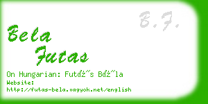 bela futas business card